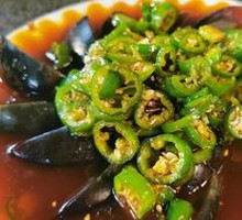 Green Pepper and Century Egg