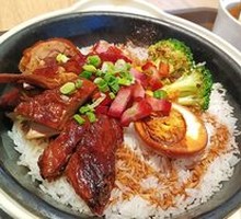 Roast Duck with Barbecue Pork