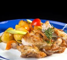 Lemon Grilled Chicken with Stir-Fried Vegetables