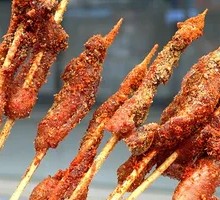 Fried Meat Skewers