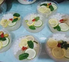 Lemon and Golden Tangerine Ice Jelly