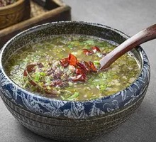 Sour Cabbage Rice and Soybean Soup