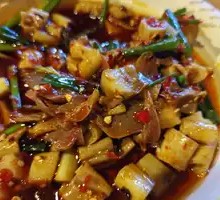 Crispy Cold Dish with Pig's Tripe and Duck Intestine