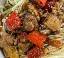 Rabbit Dice Noodles
