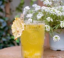 Pineapple Passion Fruit Sparkling Drink
