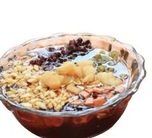Glutinous Rice Balls with Brown Sugar Ice Jelly