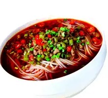 Vegetarian Pepper and Mixed Sauce Rice Noodles