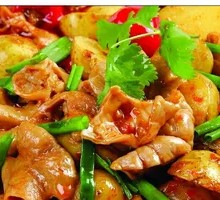 Potato and Intestine Rice Bowl