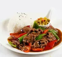 Double Pepper Beef Rice Bowl
