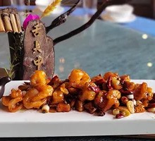 Monkey Head Mushroom Kung Pao Shrimp Balls