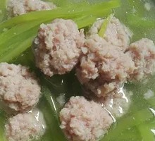 Green Bamboo Shoot Meatballs
