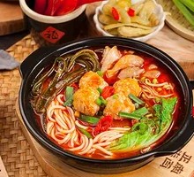 Pickled Pepper Pork Meatball Rice Noodles