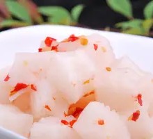 Pickled Radish Cubes