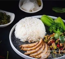 Shredded Chicken and Pork Roll Rice Bowl