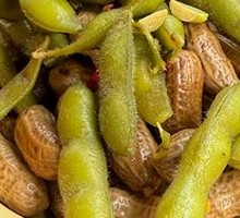 Salted Edamame and Peanuts