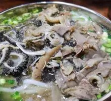 Double Sausage Rice Noodle Soup with Mixed Ingredients