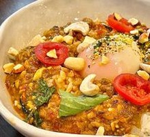 Thai Basil Meat Rice with Soft-Boiled Egg