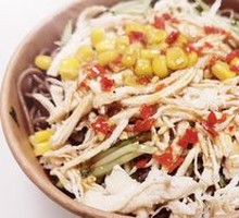 Low-Calorie Spicy Torn Chicken Breast Buckwheat Noodles