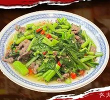 Stir-fried Beef with Chinese Mustard Greens