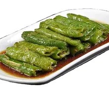 Braised Green Pepper with Tiger Stripes