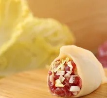 Fresh Pork Dumplings with Chinese Cabbage