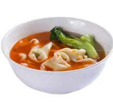 Red Soup Fresh Pork Dumplings