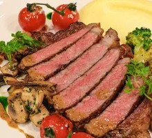 Char-grilled Australian M5 Sirloin Steak with Mashed Potatoes