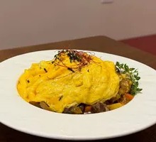 Volcano Lava Curry Beef Omelette Rice