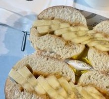 Monkey Pie Peanut Butter Banana Bagel