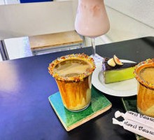 Pistachio Basque Cake