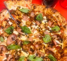 Mapo Tofu Beef Crispy Sausage Pizza
