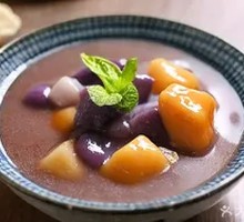 Taro Ball Red Bean Soup