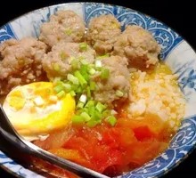Tomato Meatball Rice