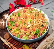 Green Pepper Ham Egg Fried Rice