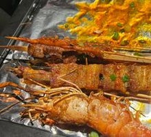 Charcoal-Grilled Shrimp