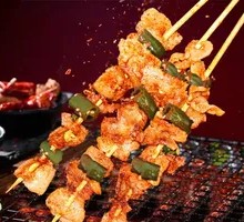 Grilled Green Pepper and Pork Belly