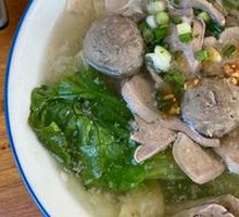 Beef tendon meatballs