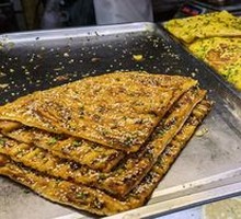 Scrambled Egg and Green Onion Pancake