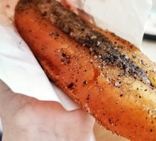 Oil-fried dough wrapped in rice cake