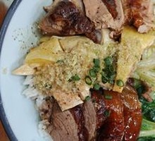 Chicken-Duck-Goose Rice Plate