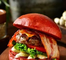 Peanut Butter Crusted Wagyu Burger