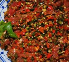 Sliced Beef with Fresh Chili