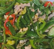 Stir-Fried Pork with Green Pepper