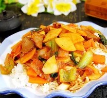 Beef and Potato Rice Bowl