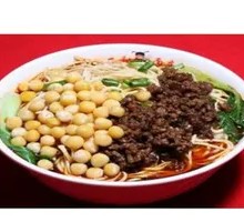 Spicy Tofu and Pea Noodles