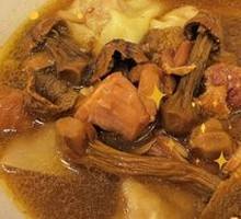 Chicken and Chicken Mushroom Dumpling Soup