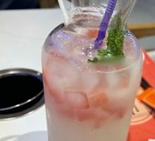 Peach Watermelon Yogurt Drink