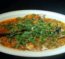 Pickled Yardlong Beans with Ho Xiang Grouper