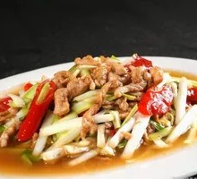 Shredded Pork with Leek Greens