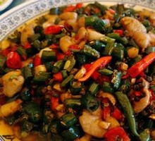 Spicy Pepper and Pig Intestines